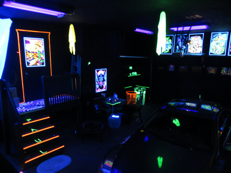 Check out my Blacklight Garage!