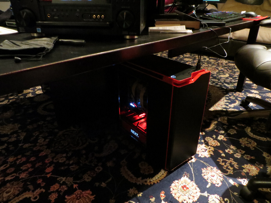 NZXT H440 black/red Case with side window