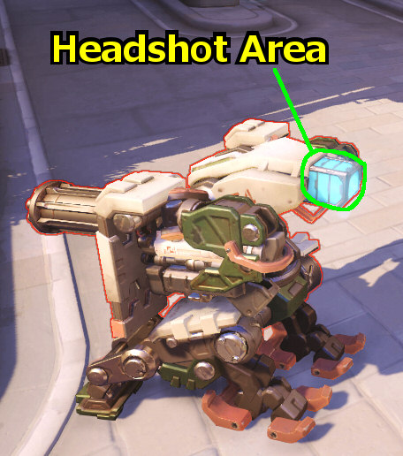 Bastion Sentry Head Shot Area