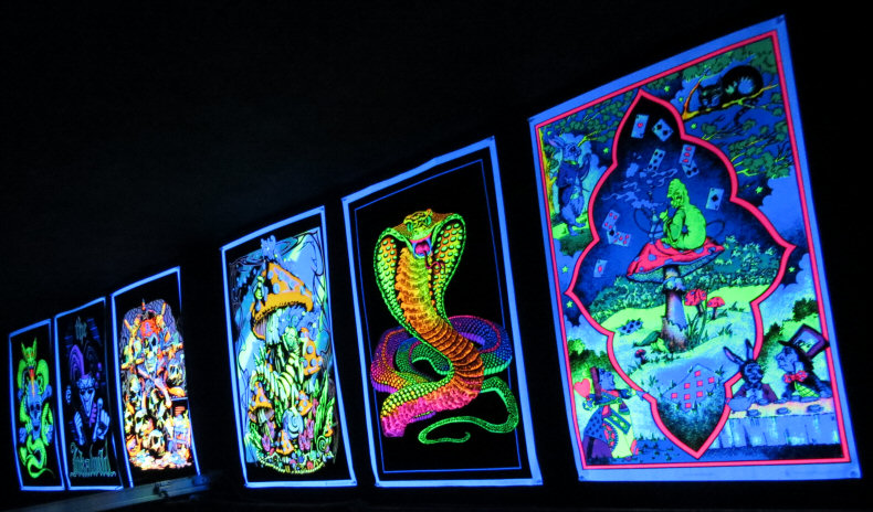 Trippy Blacklight Posters