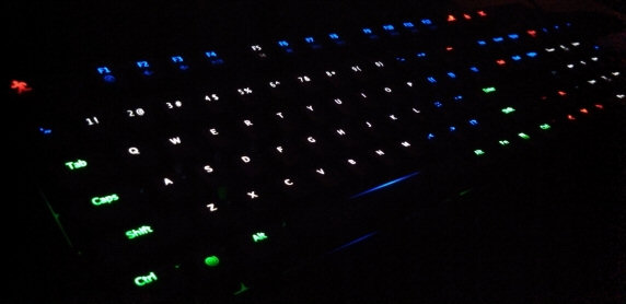 LED back light Nighthawk X8 - Best custom LED Backlit gaming keyboard