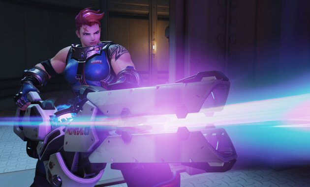 Zarya in action