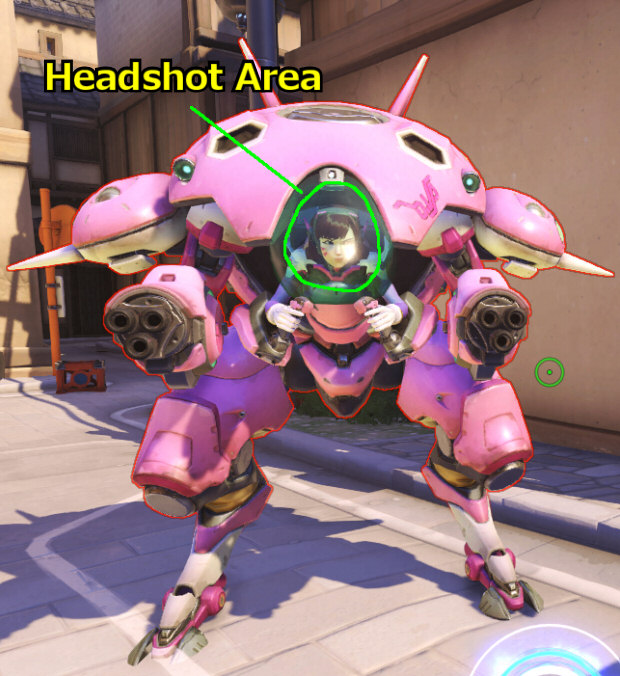 D.va's headshot area